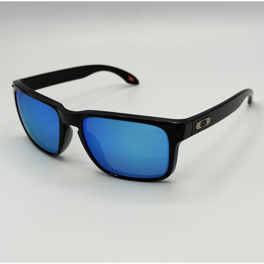 Oakley Holbrook Polished Black Prizm Sapphire Lens Sunglasses (Missing Rivets)